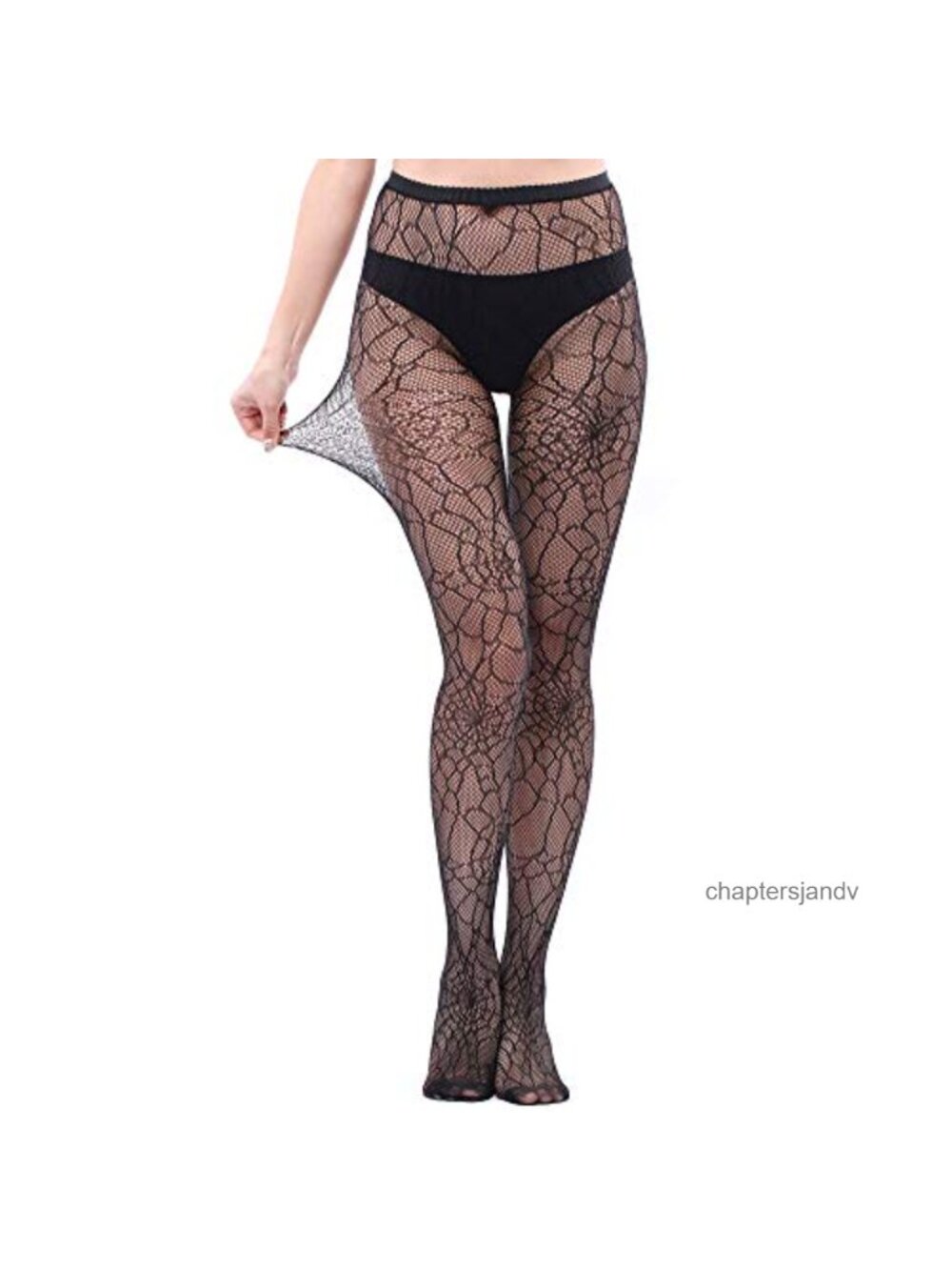 Fishnet Stockings Lace Patterned Tights High Waist Pantyhose